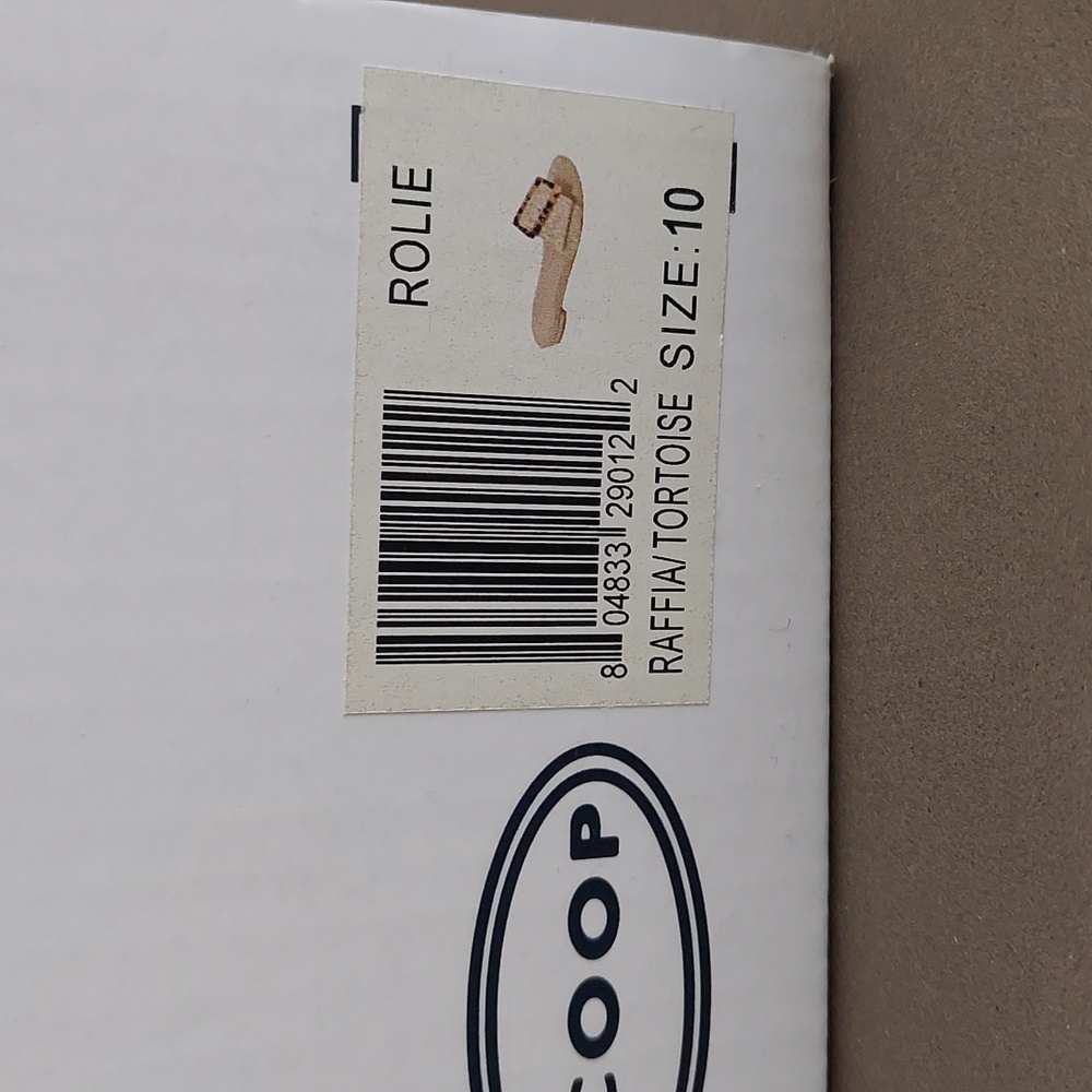 SCOOP Woven Slide With Tortoise Buckle NWT - Picture 5 of 8